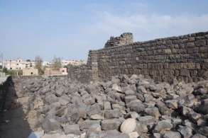 Remains of the original wall